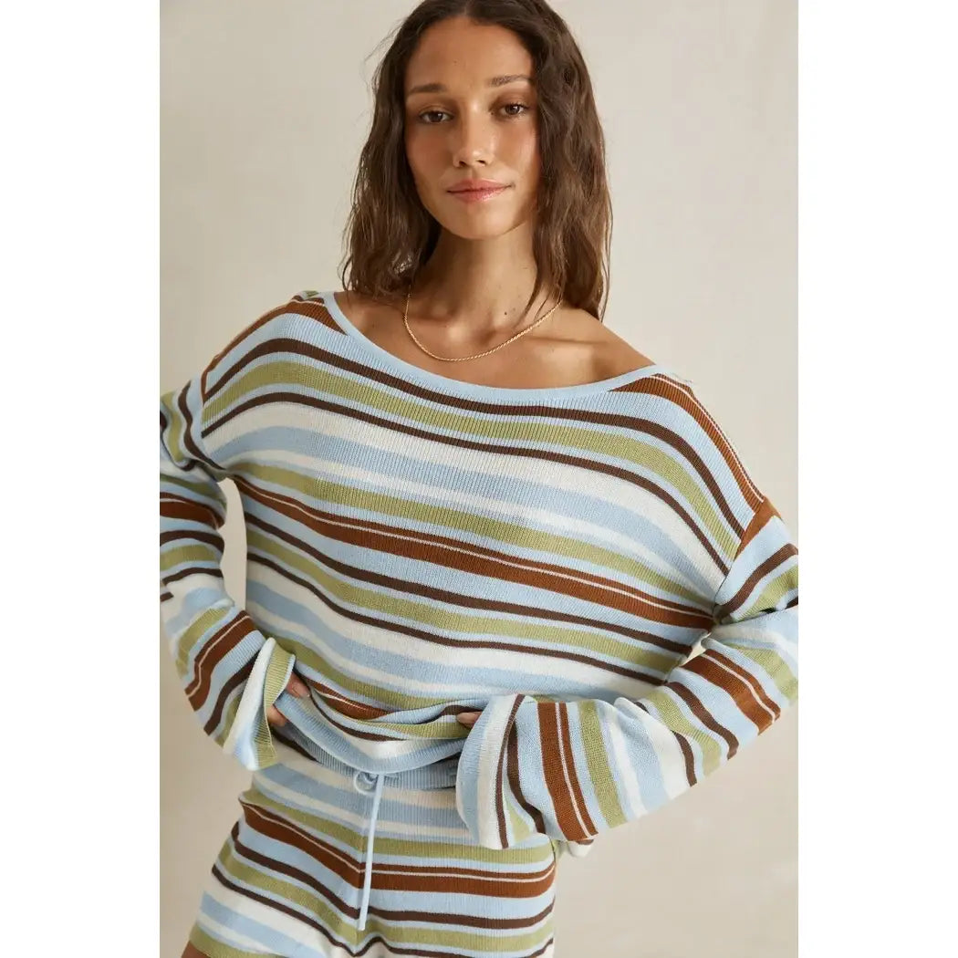 Rhythm Frankie Stripe Knit Top