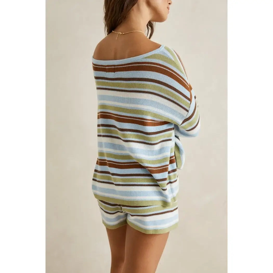 Rhythm Frankie Stripe Knit Top