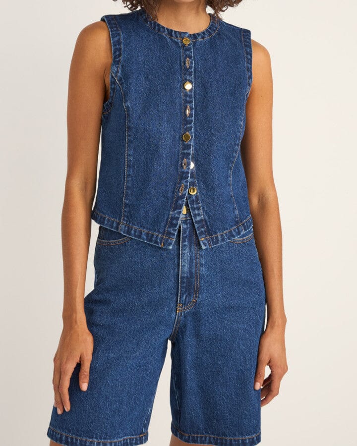 Rhythm Gia Denim Vest 