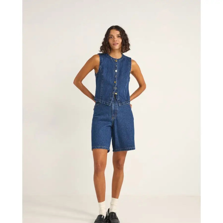 Rhythm Gia Denim Vest 