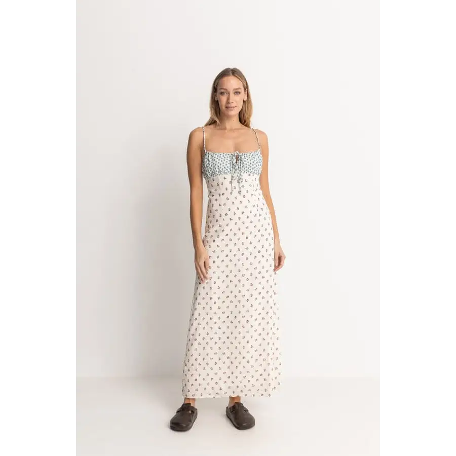 Rhythm Harlow Floral Gathered Maxi Dress 