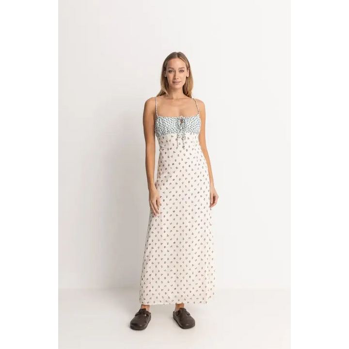 Rhythm Harlow Floral Gathered Maxi Dress 