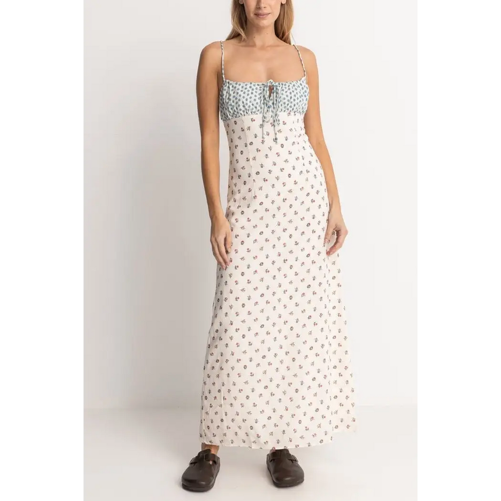 Rhythm Harlow Floral Gathered Maxi Dress 