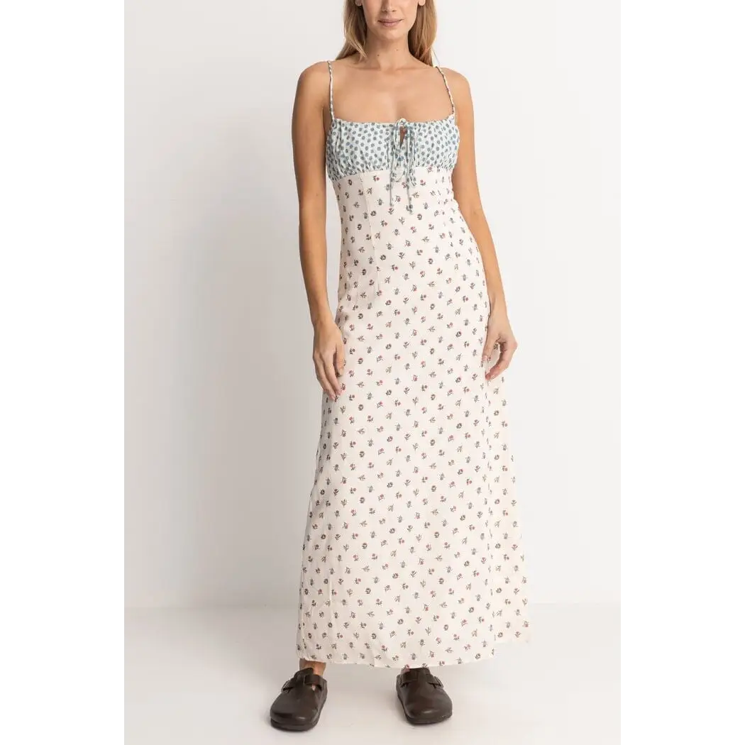 Rhythm Harlow Floral Gathered Maxi Dress 