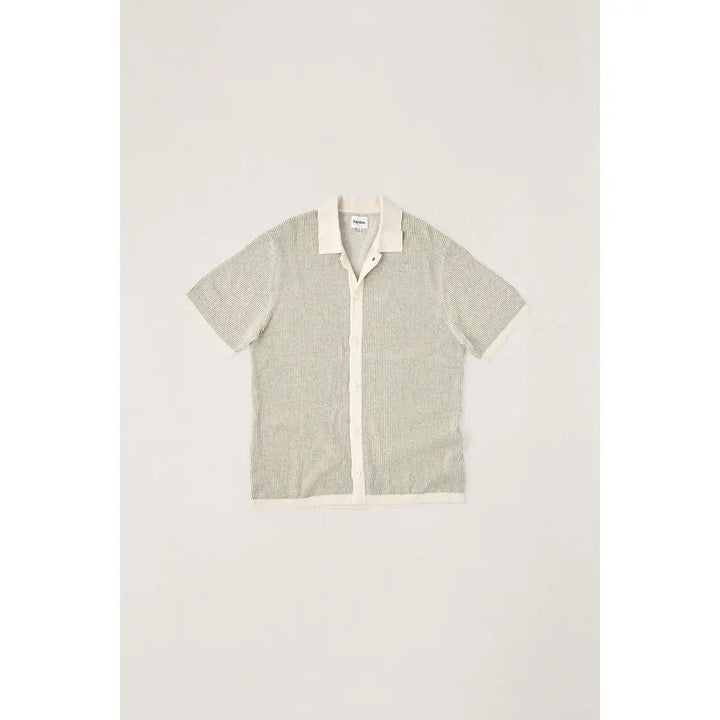 Rhythm Hi Lo Knit Button Up Shirt