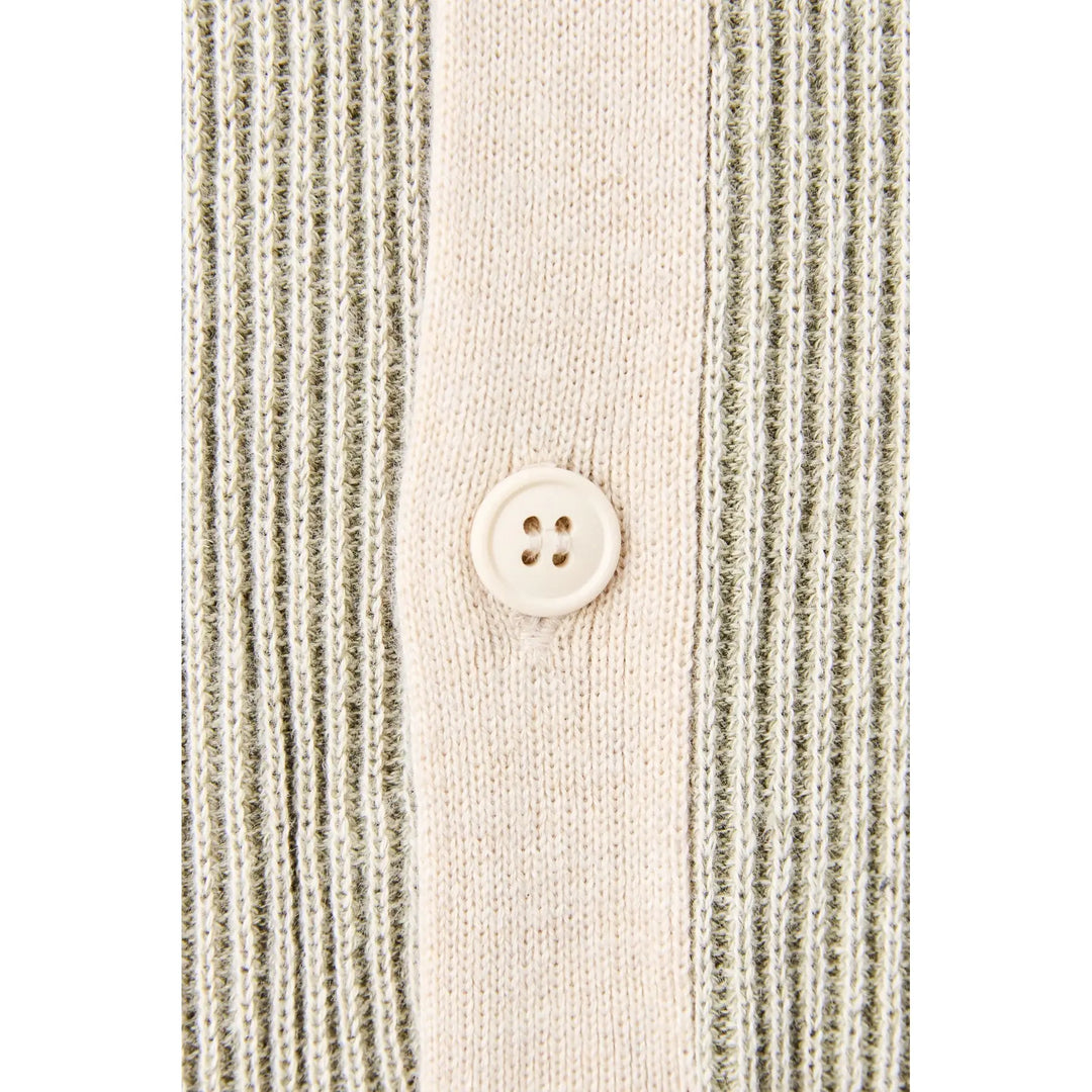 Rhythm Hi Lo Knit Button Up Shirt