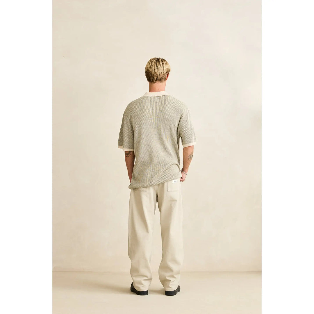 Rhythm Hi Lo Knit Button Up Shirt