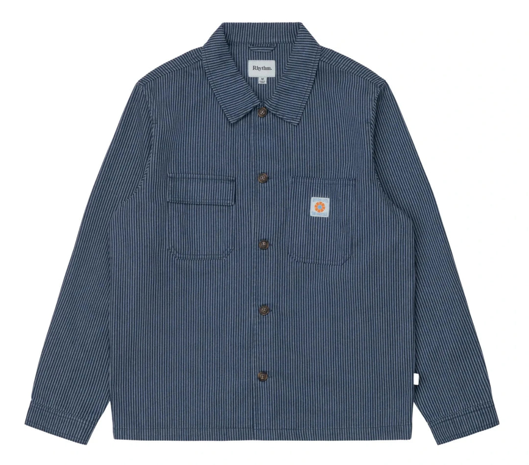 Rhythm Hickory Stripe Work Shirt 