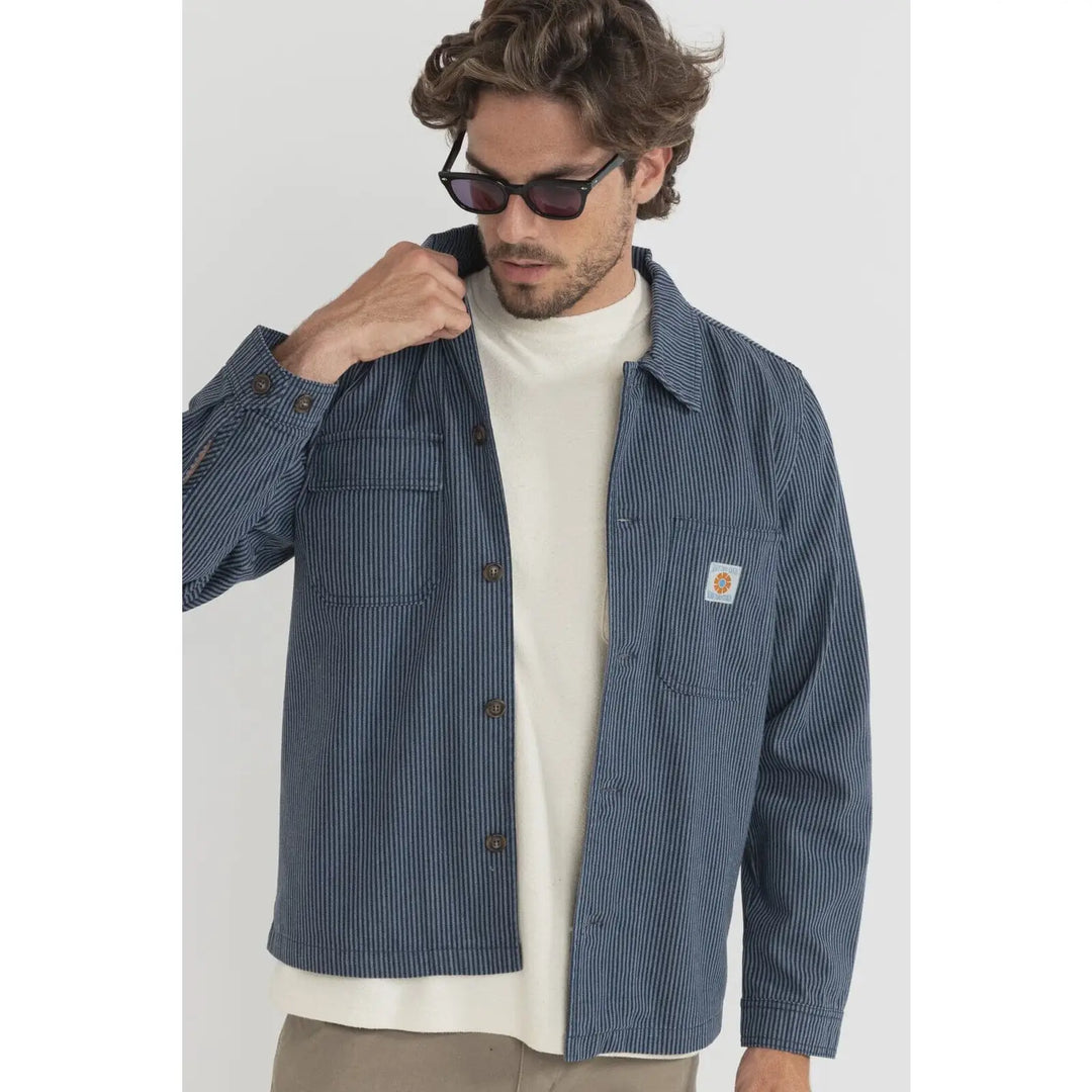 Rhythm Hickory Stripe Work Shirt 