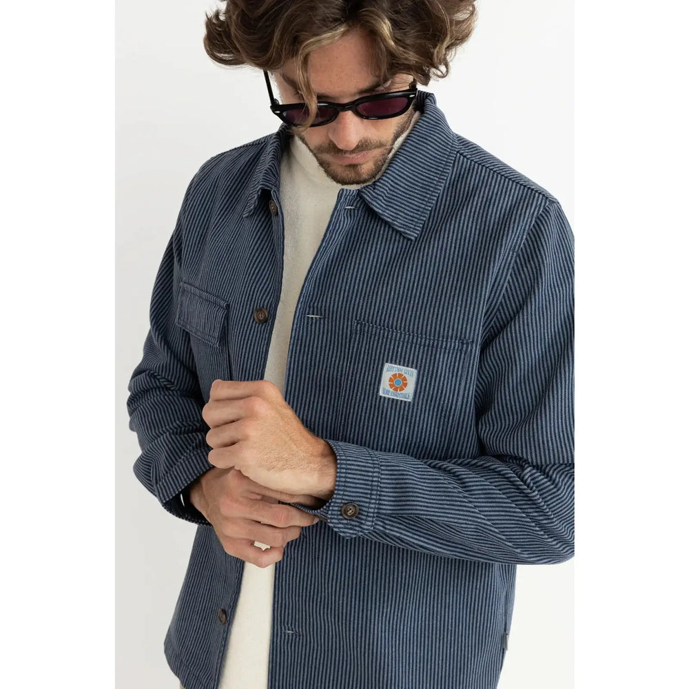 Rhythm Hickory Stripe Work Shirt 