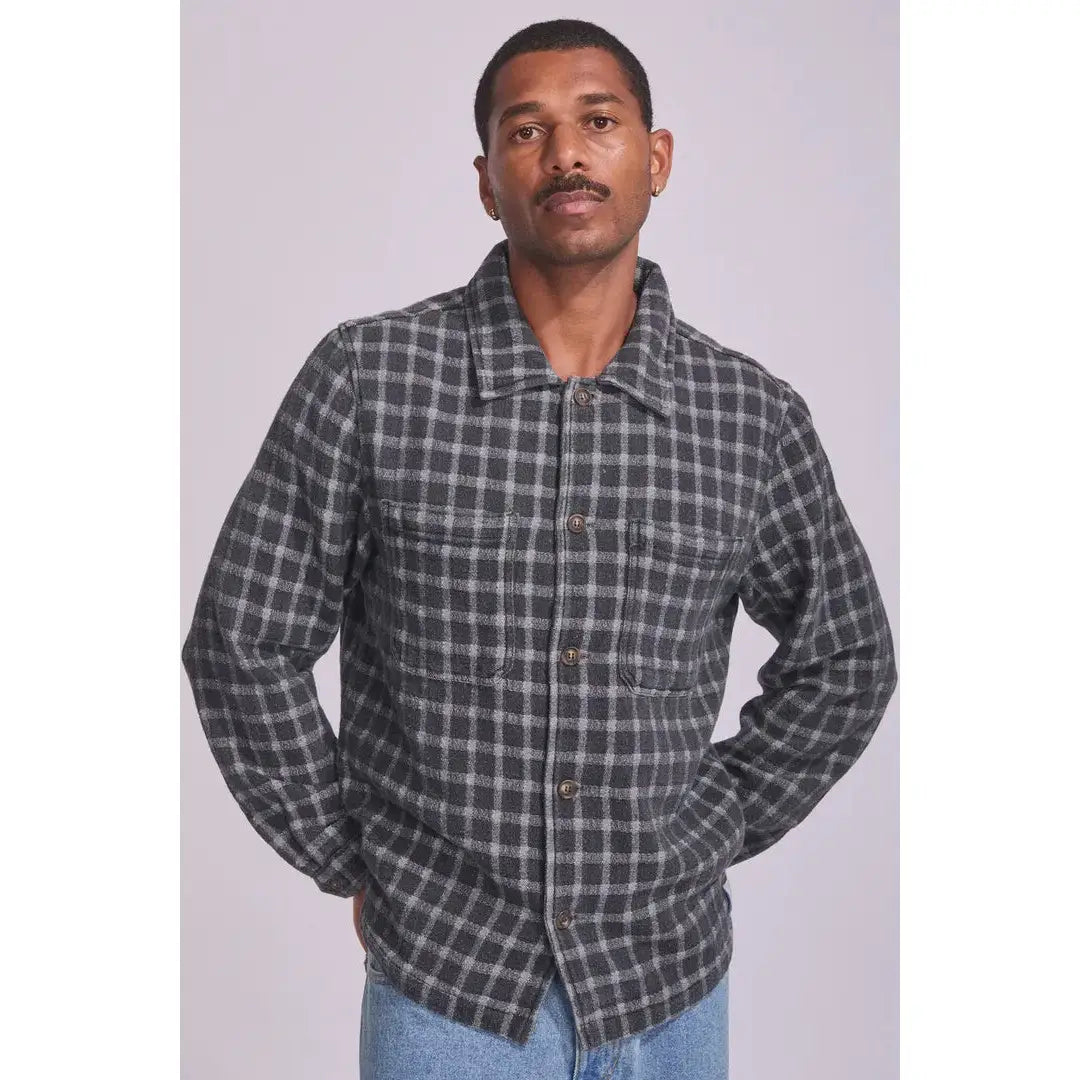 Rhythm Jacquard Check Long Sleeve Shirt