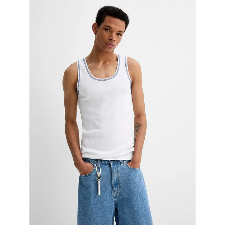 Rhythm Kickback Singlet White S 