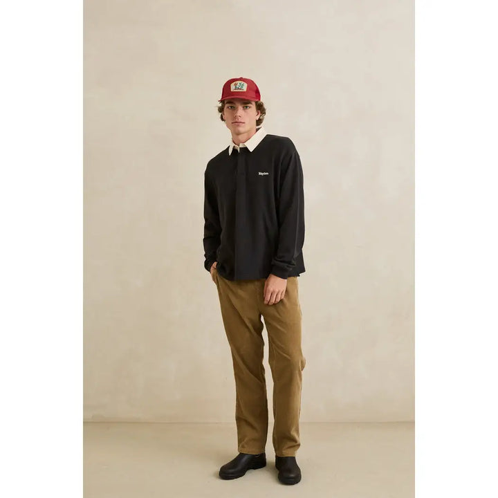 Rhythm Koa Vintage Rugby Long Sleeve Polo