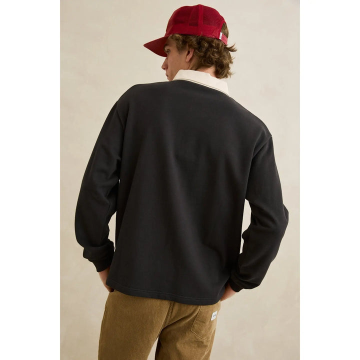 Rhythm Koa Vintage Rugby Long Sleeve Polo