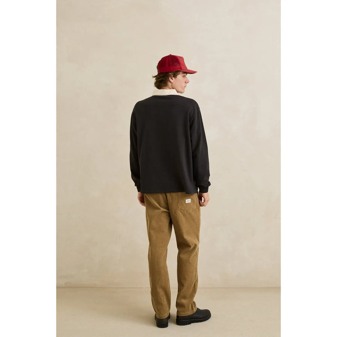 Rhythm Koa Vintage Rugby Long Sleeve Polo