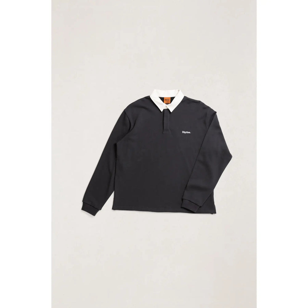 Rhythm Koa Vintage Rugby Long Sleeve Polo