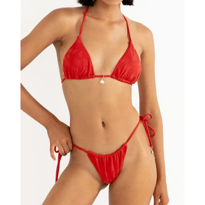 Rhythm Leilani Gathered Slide Tri Itsy Bikini 