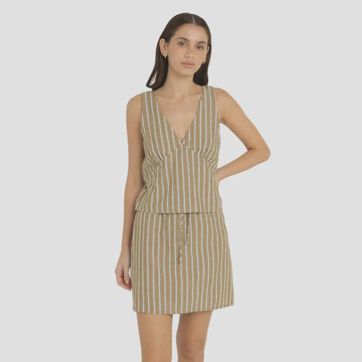 Rhythm Lenny Drawcord Skirt 