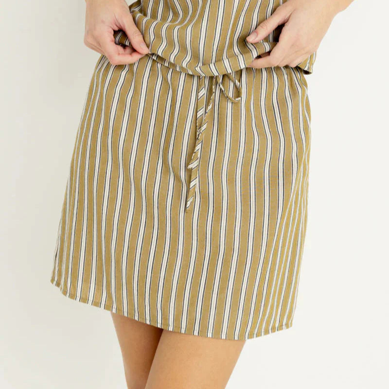 Rhythm Lenny Drawcord Skirt
