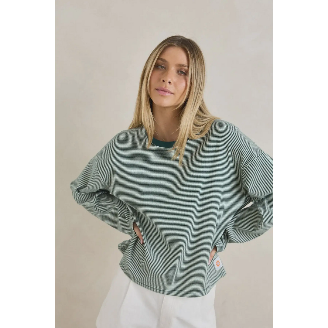 Rhythm Lexi Stripe Long Sleeve Top