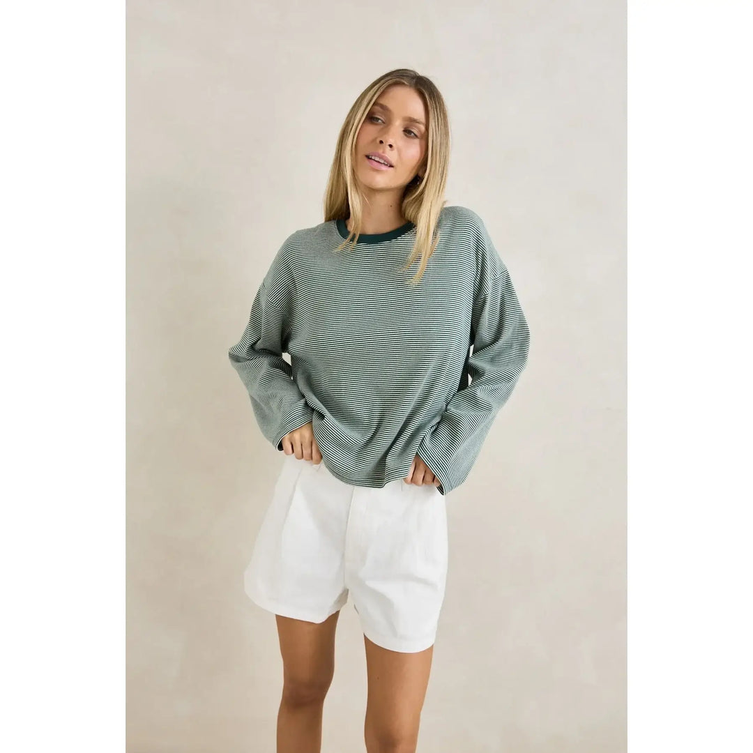 Rhythm Lexi Stripe Long Sleeve Top