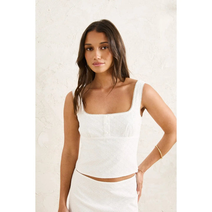 Rhythm Lia Broderie Top