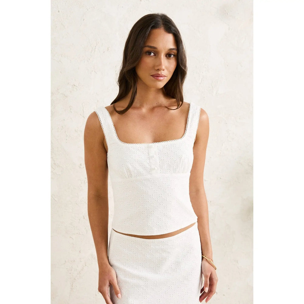 Rhythm Lia Broderie Top