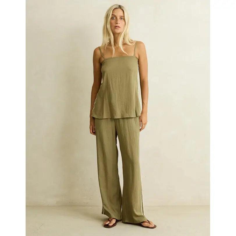 Rhythm Linen Lace Track Pants