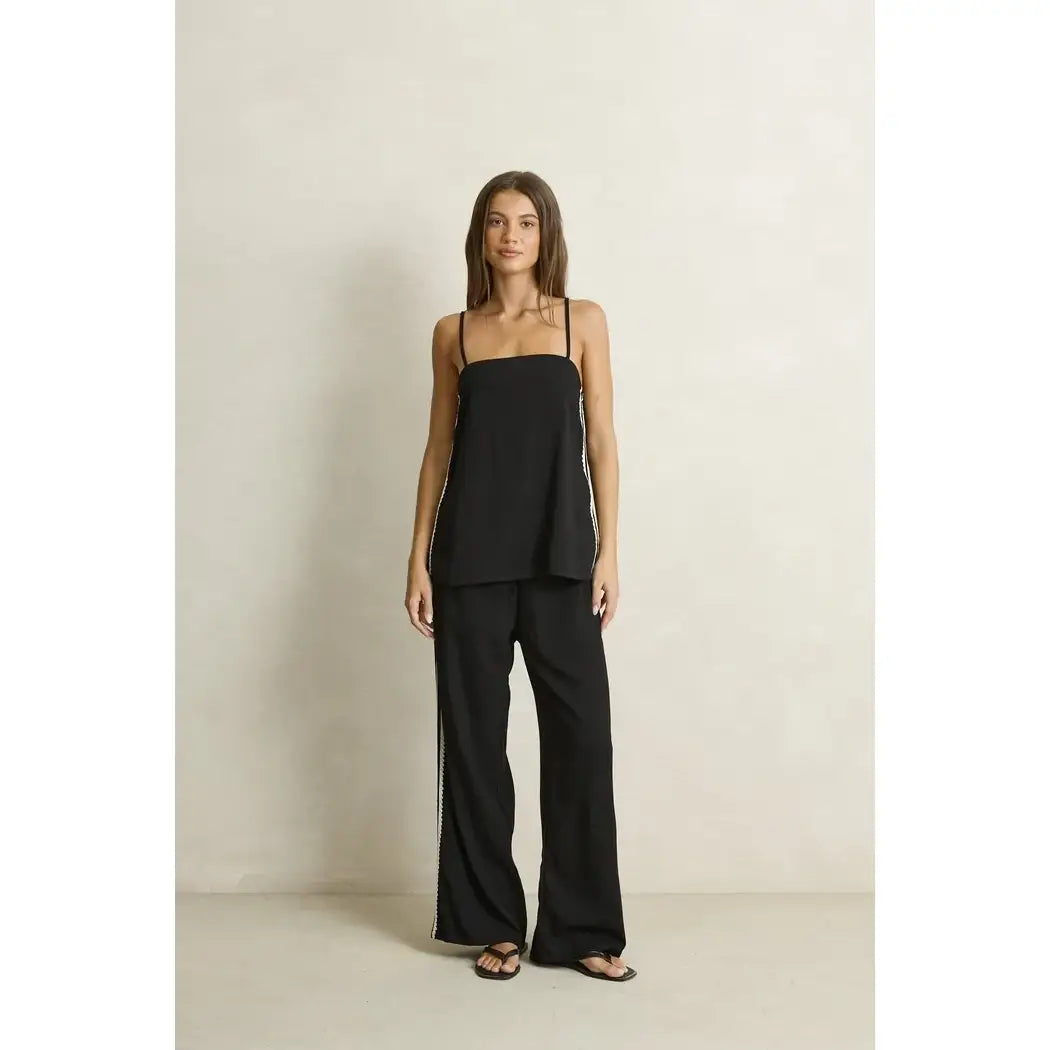 Rhythm Linen Lace Track Pants