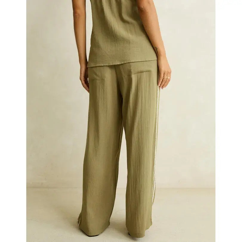 Rhythm Linen Lace Track Pants