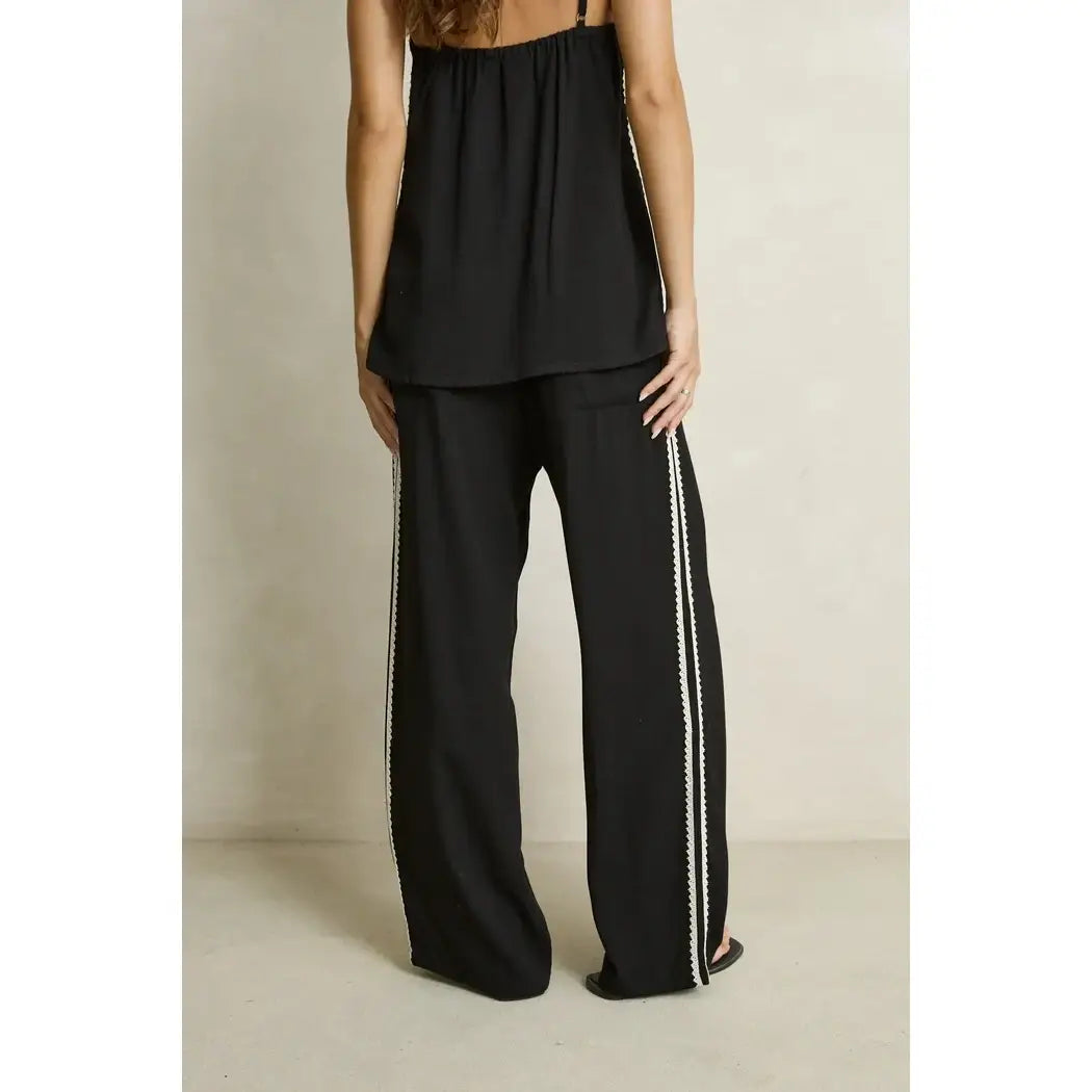 Rhythm Linen Lace Track Pants