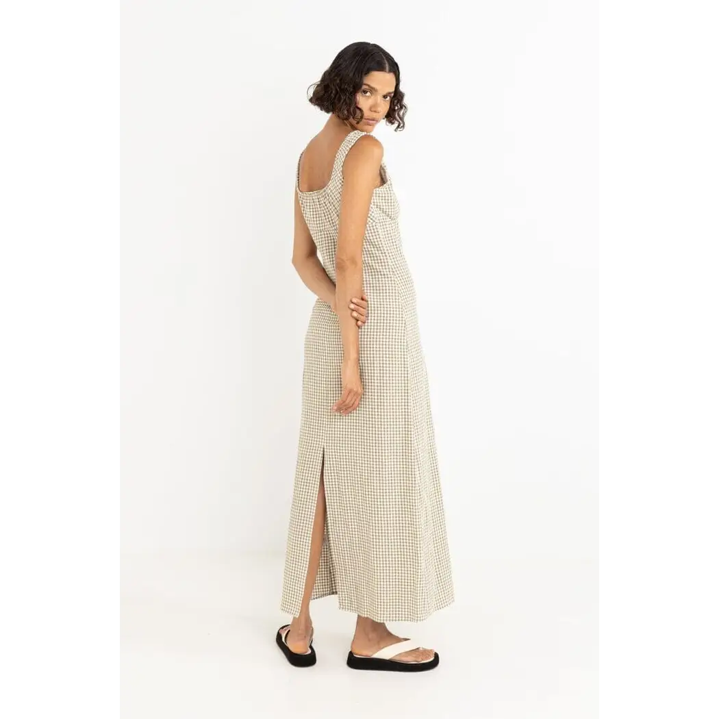 Rhythm Lola Check Maxi Dress 
