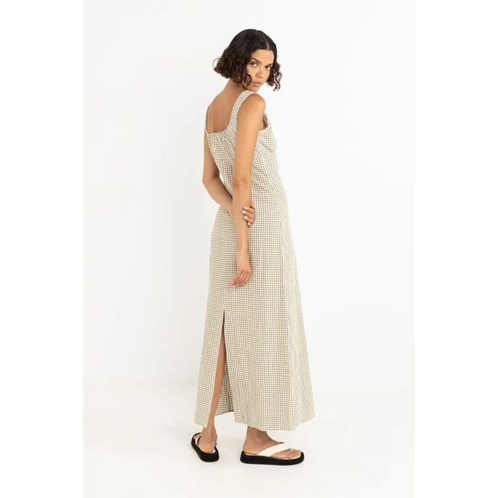Rhythm Lola Check Maxi Dress 