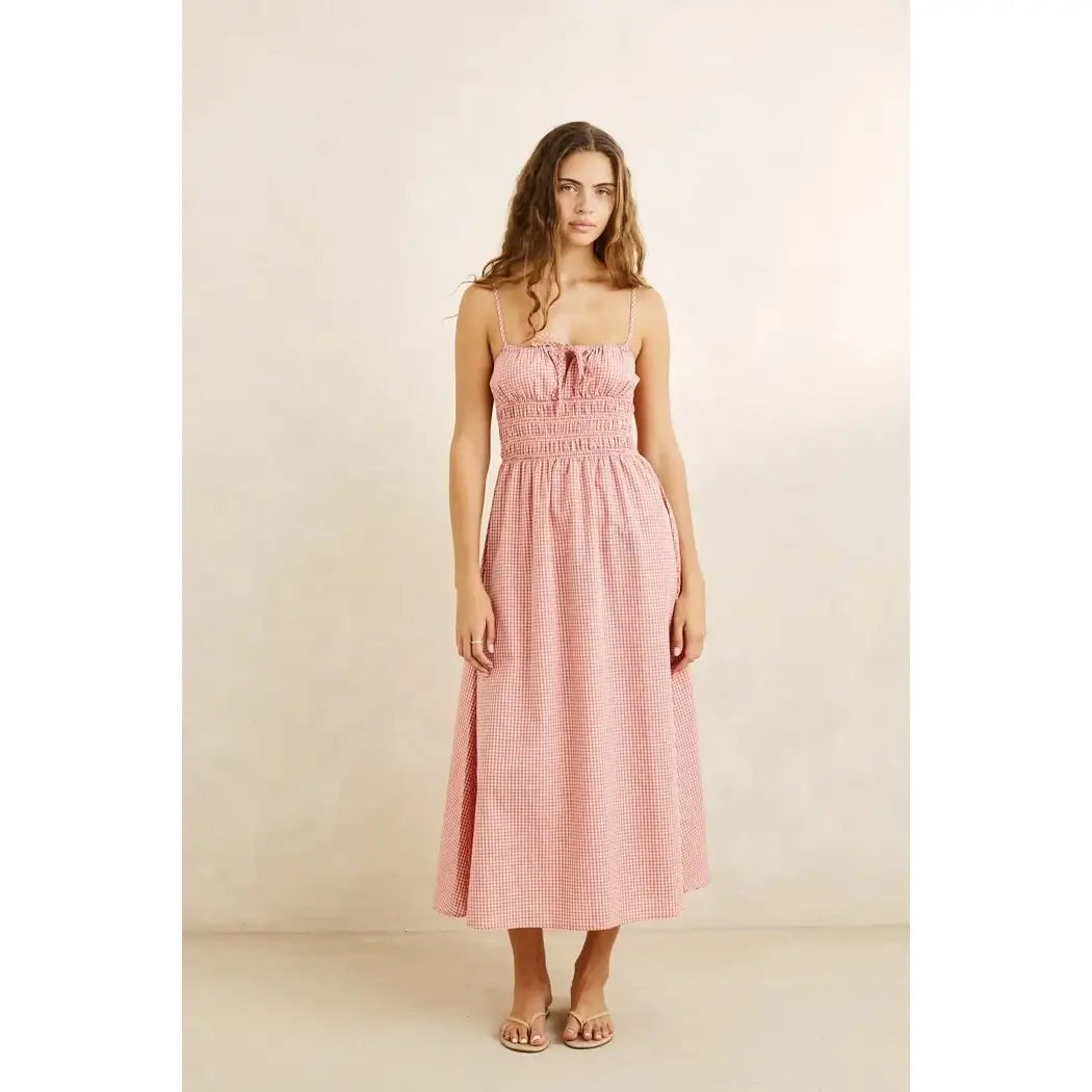 Rhythm Lola Check Midi Dress