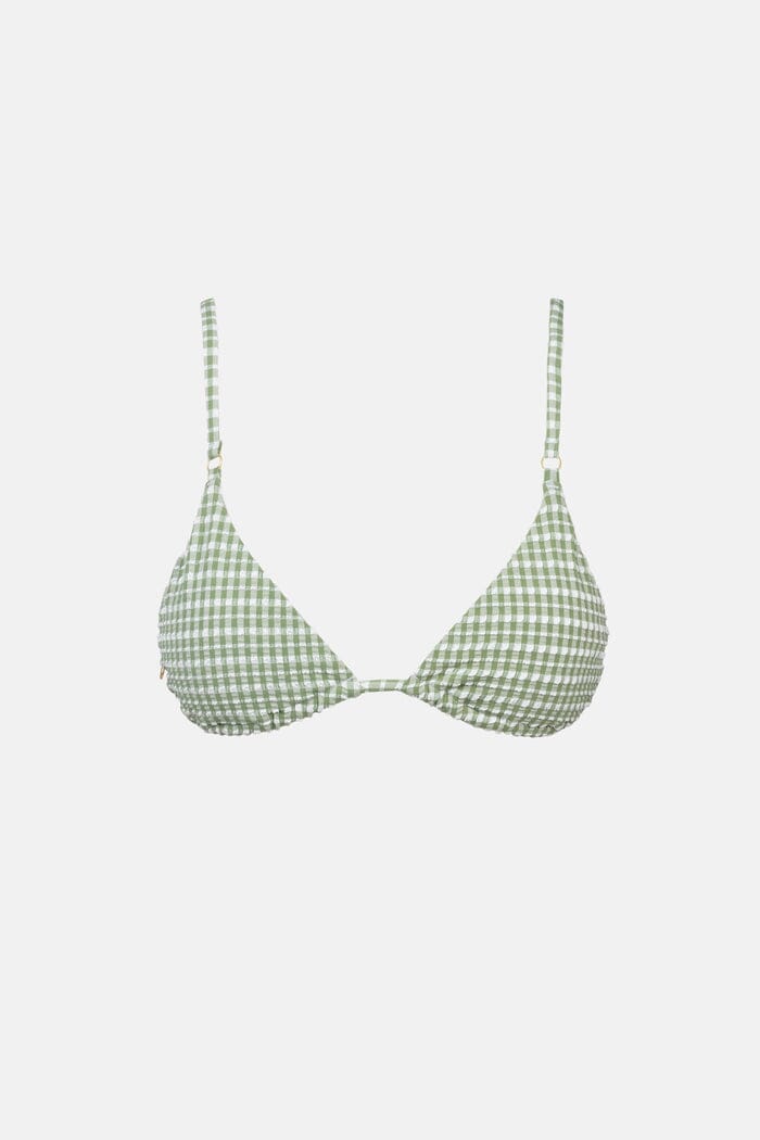 Rhythm Lola Check Slide Tri Tie Bikini 