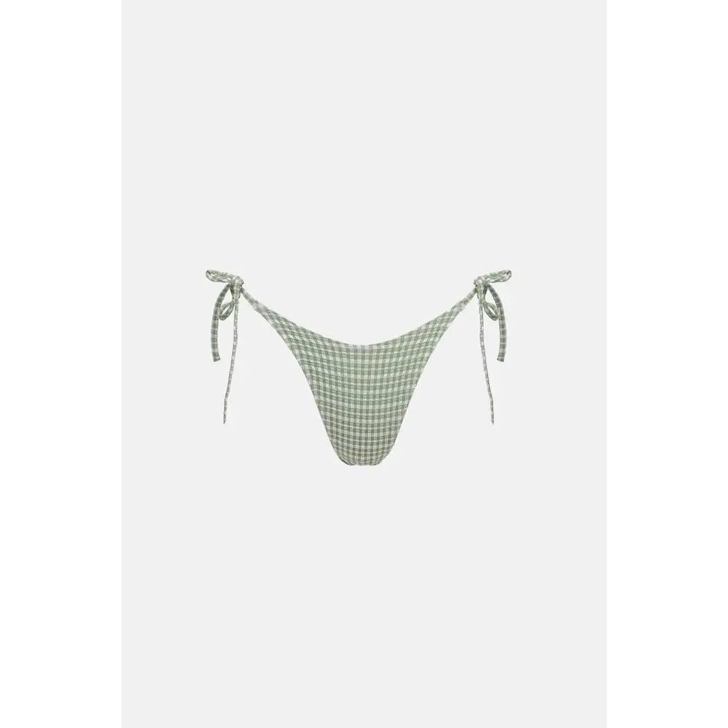 Rhythm Lola Check Slide Tri Tie Bikini 