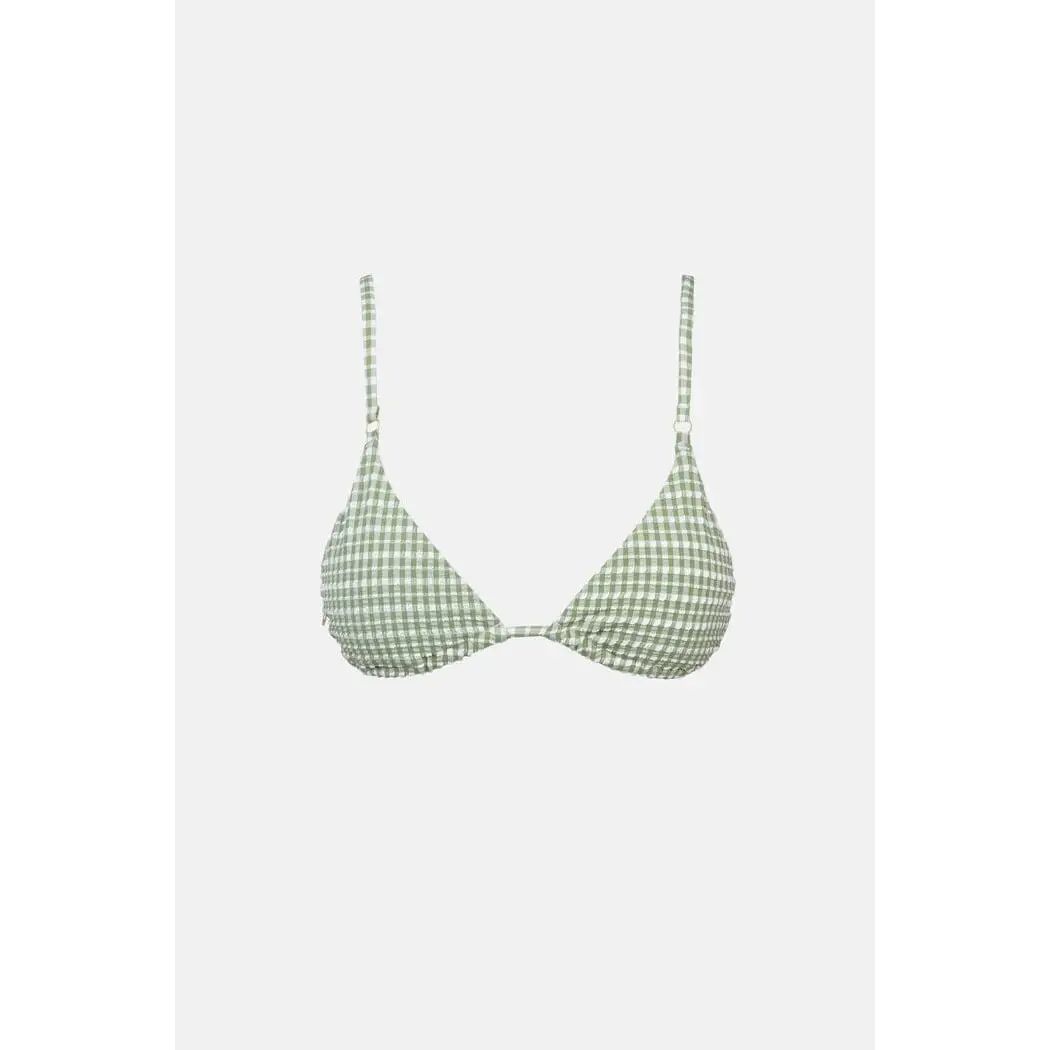 Rhythm Lola Check Slide Tri Tie Bikini 