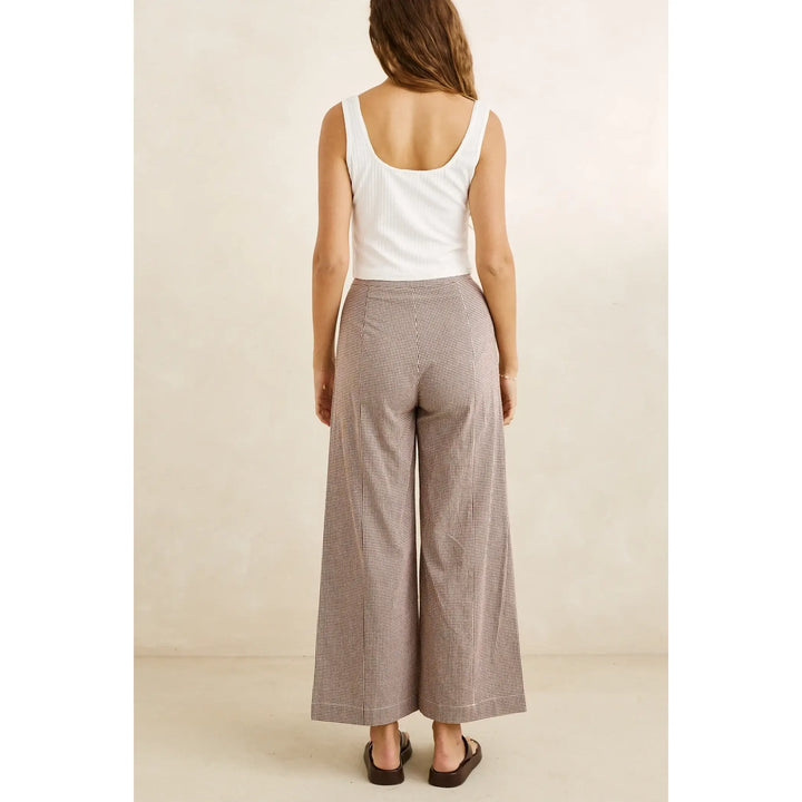 Rhythm London Check Wide Leg Pants