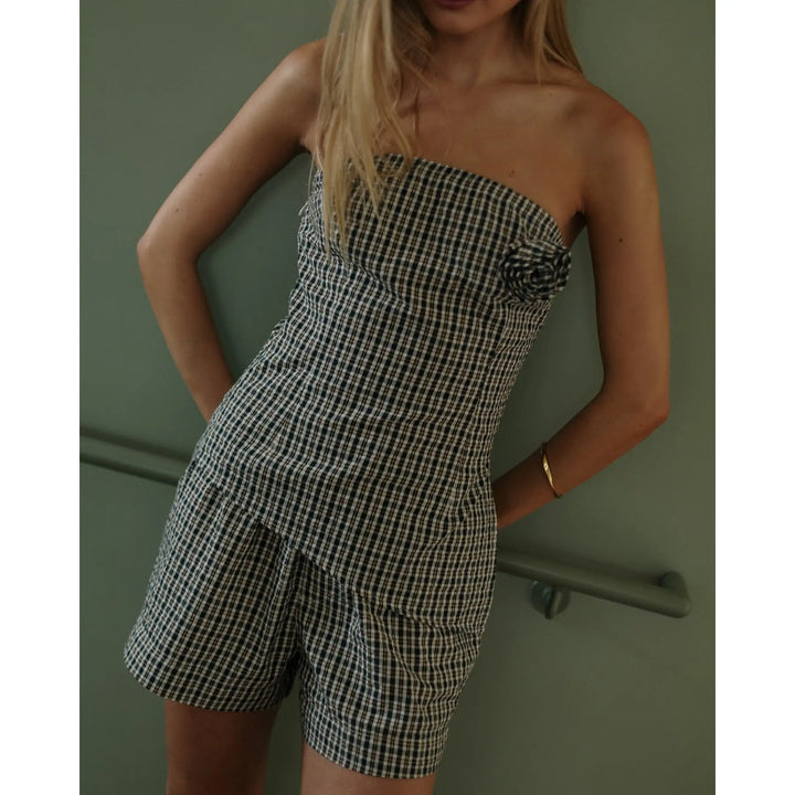 Rhythm Lottie Check Top