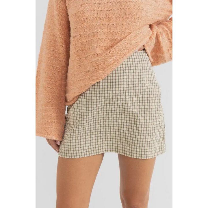 Rhythm Luca Check Mini Skirt 