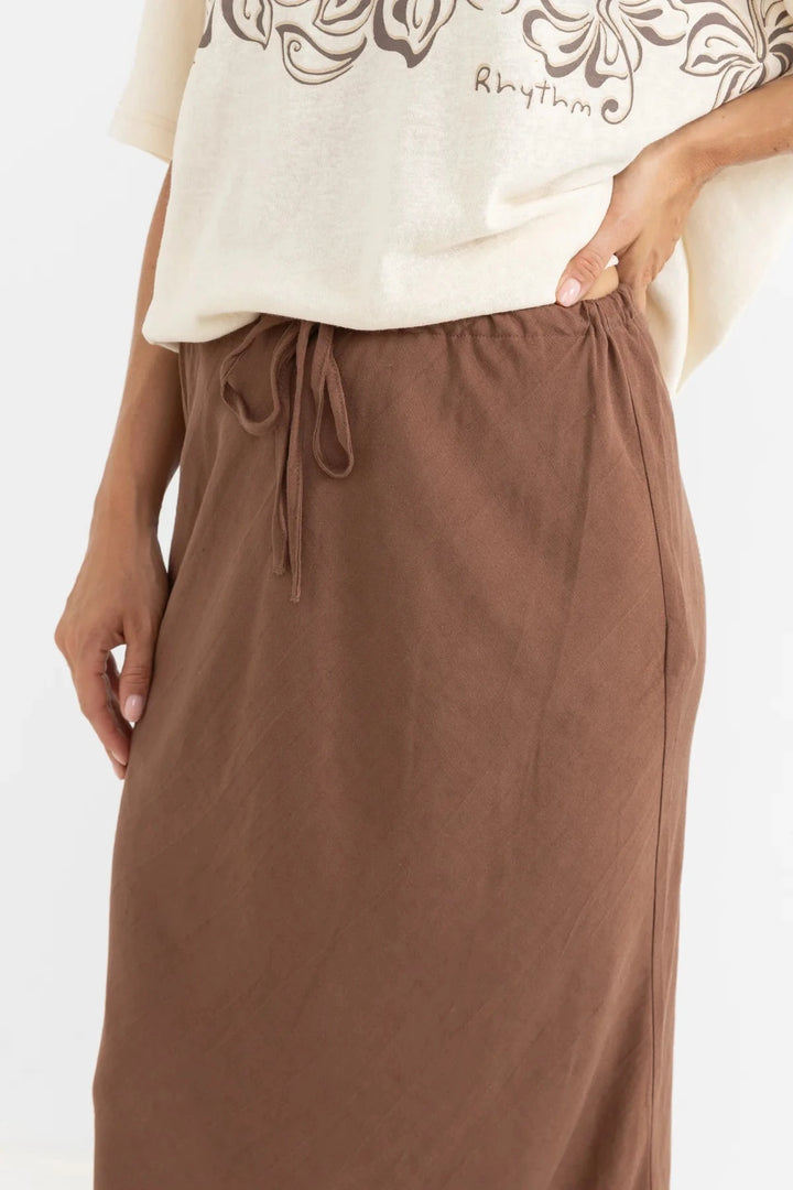 Rhythm Nadia Bias Cut Maxi Skirt 