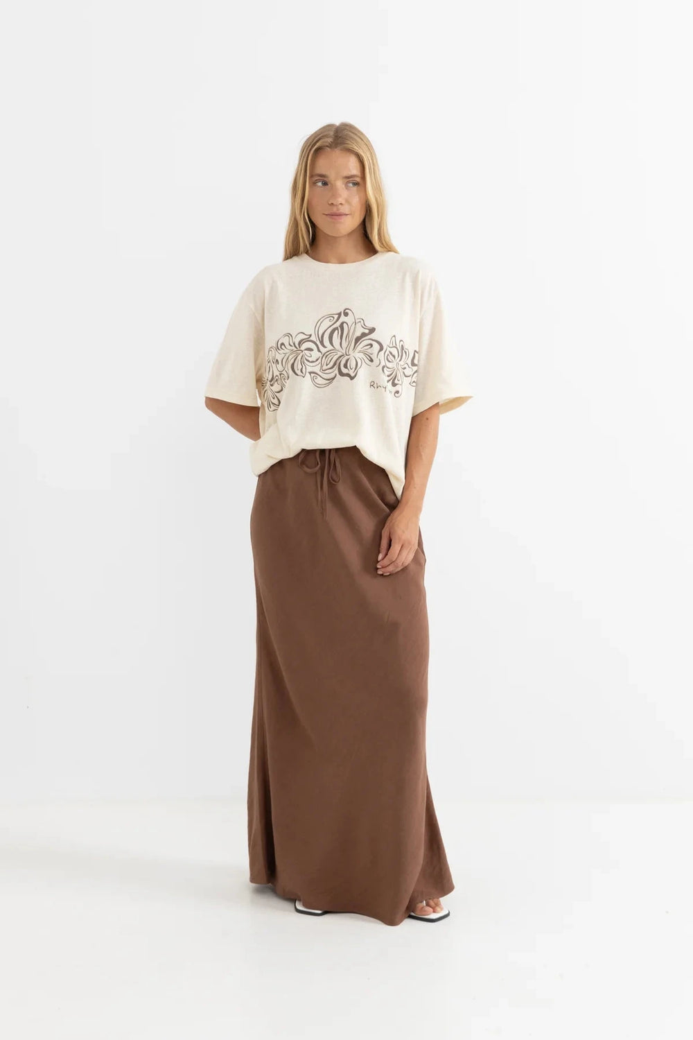 Rhythm Nadia Bias Cut Maxi Skirt 