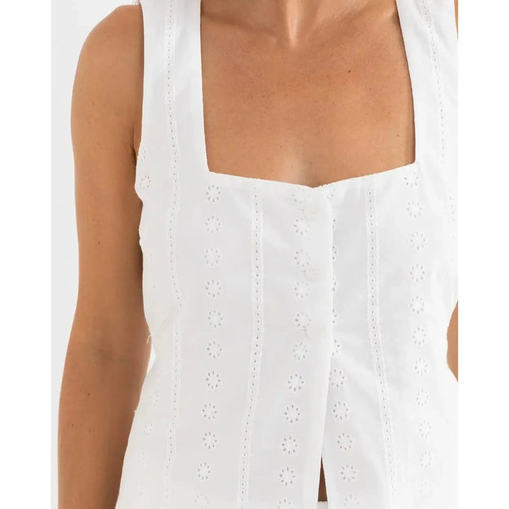 Rhythm Niko Long Vest Fashion Top 