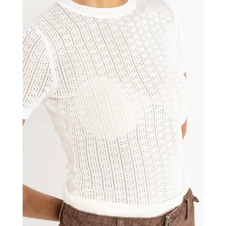 Rhythm Ojai Pointelle Knit Top 