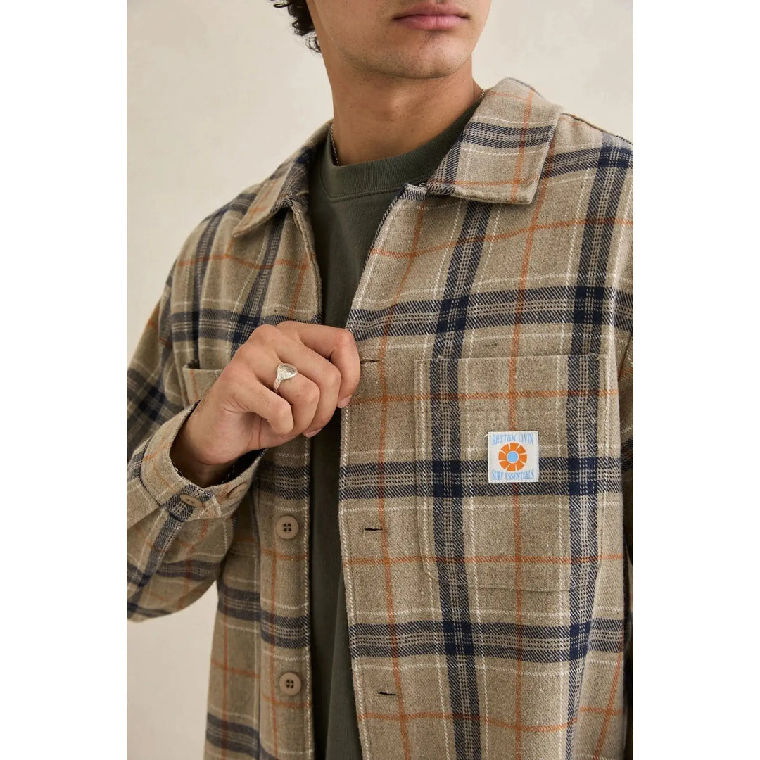 Rhythm Oscar Check Long Sleeve Shirt