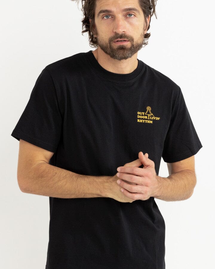 Rhythm Outdoor Livin T-Shirt Black S 