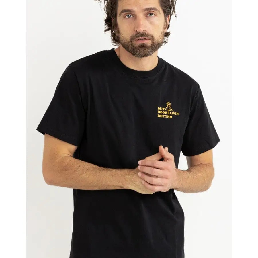 Rhythm Outdoor Livin T-Shirt Black S 