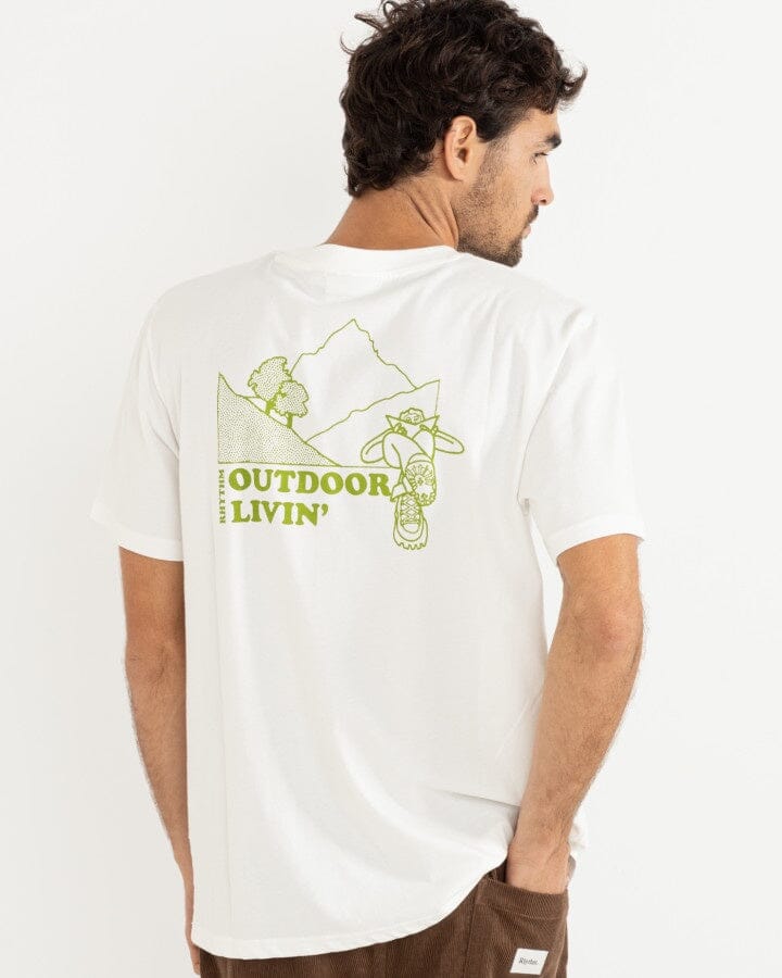 Rhythm Outdoor Livin T-Shirt Vintage White S 