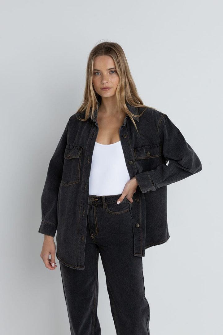 Rhythm Oversized Denim Shacket 