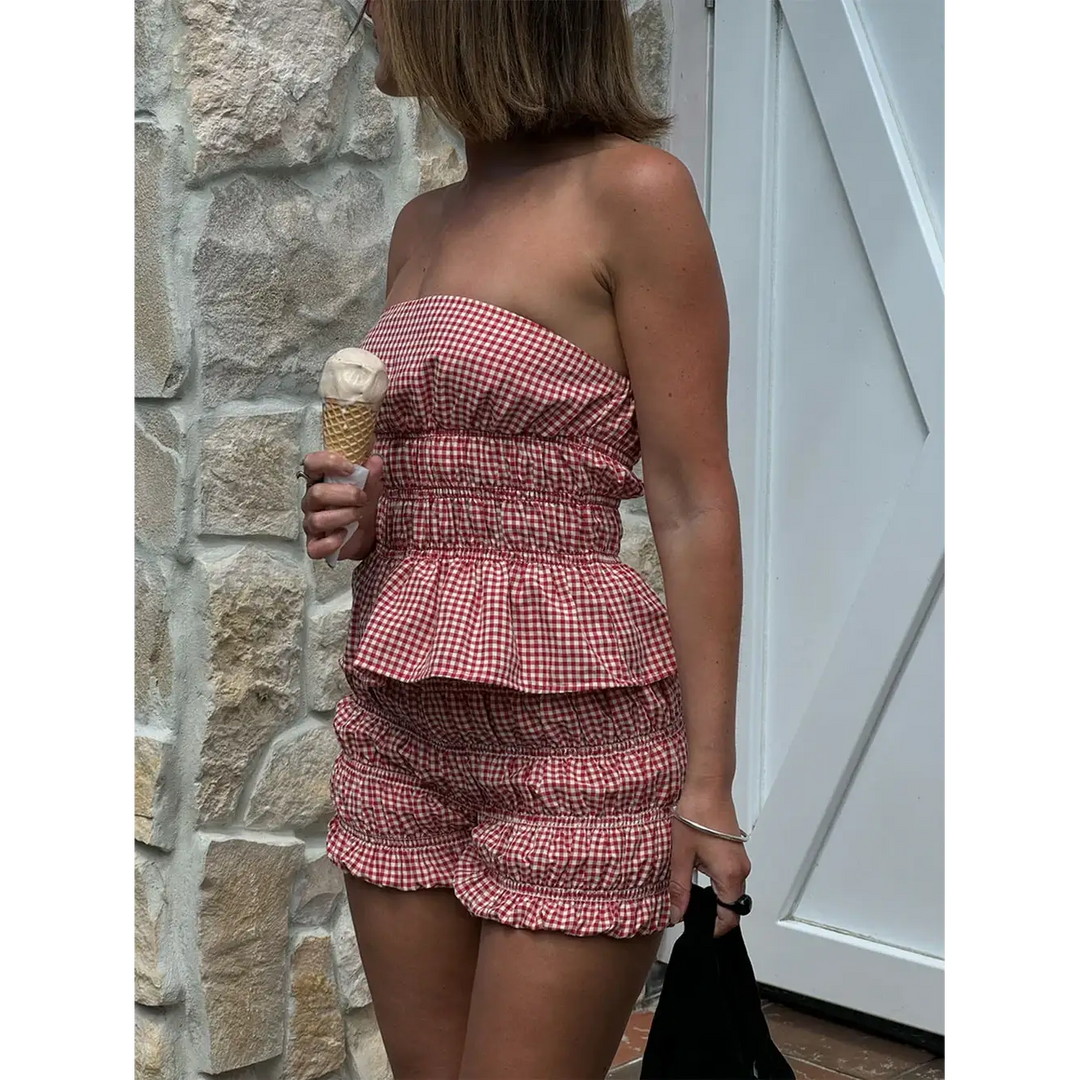 Rhythm Paloma Smocked Bloomers Shorts